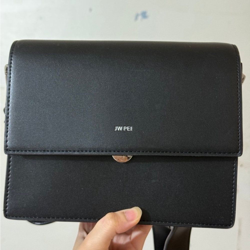JW PEI Black Mini Flap Crossbody